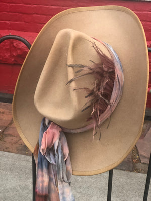 Vintage beaver one of a kind frontier hats