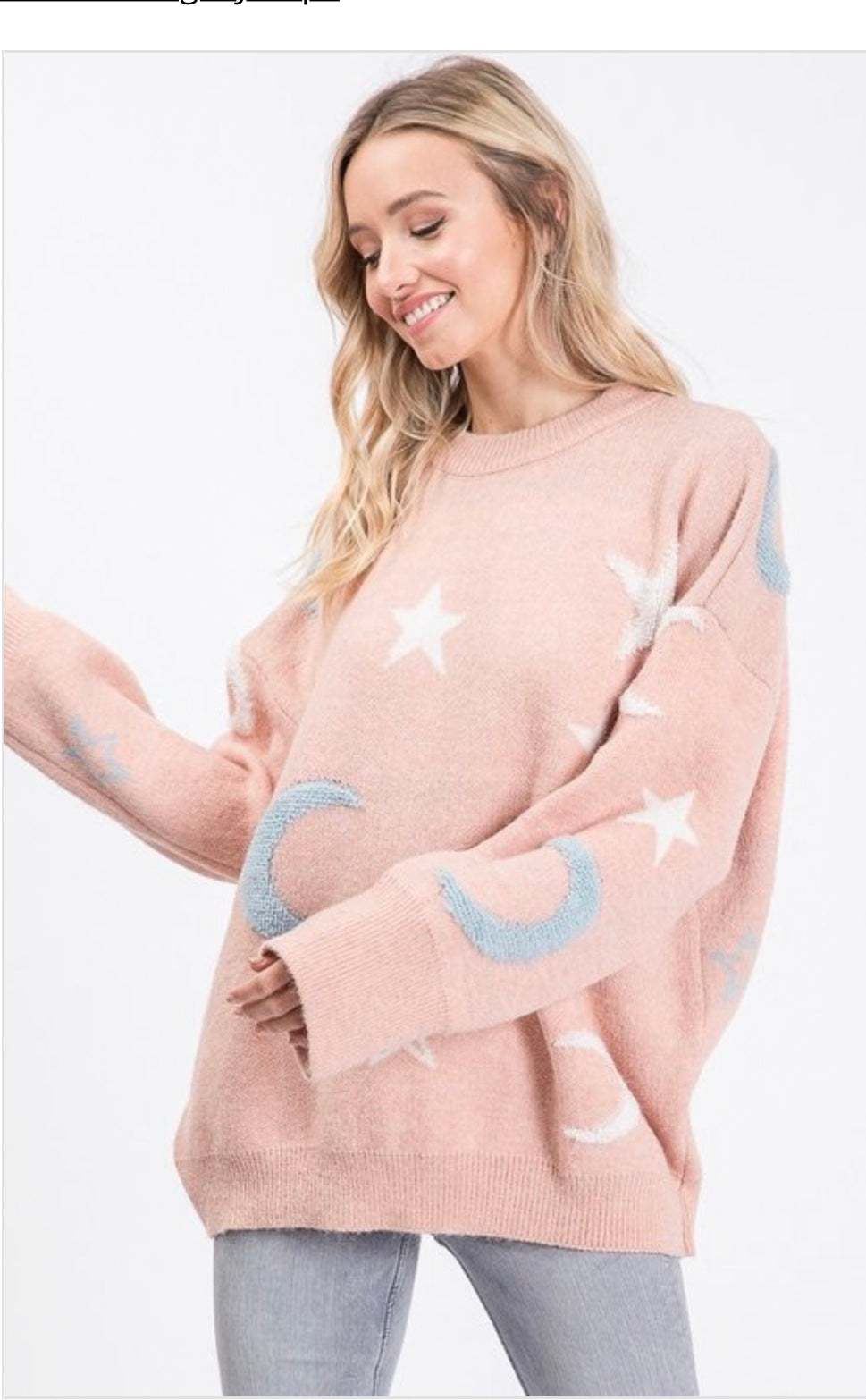 Moon Dreams Boyfriend Pullover